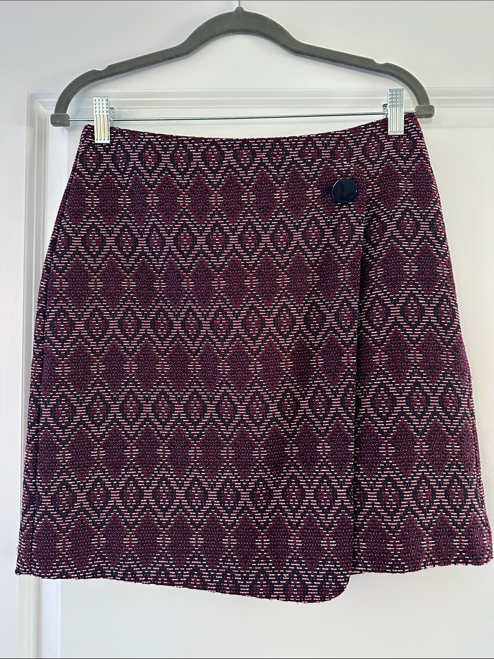 Loft Burgundy Skirt
